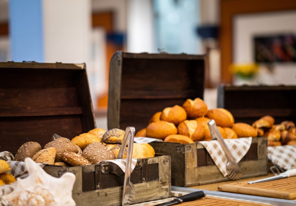 Frühstücksbüffet im Nordsee Hotel Borkum